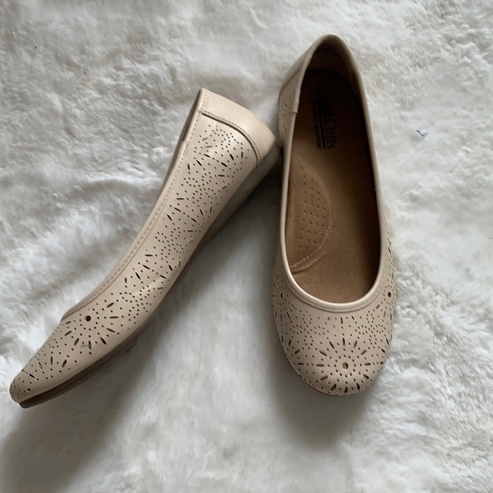 Nude Perforated Flats, 9